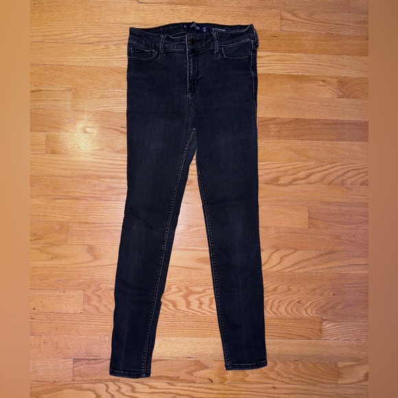Women’s Hollister US 26 Mid-Rise Super Skinny Black Jeans Pants - Picture 11 of 12